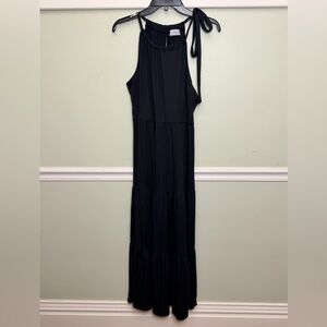 Kayleigh Elegant Black Maxi Dress